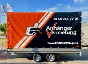 Zweiachser Plane 4m / 2,7t gebremst