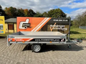 Einachser offen 2,8m / 1,5t gebremst